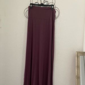 Purple maxi skirt